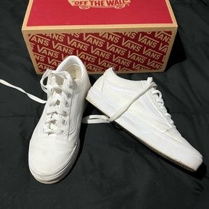 Classic all white Vans